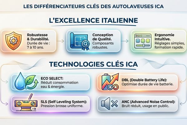 differences autolaveuses ica